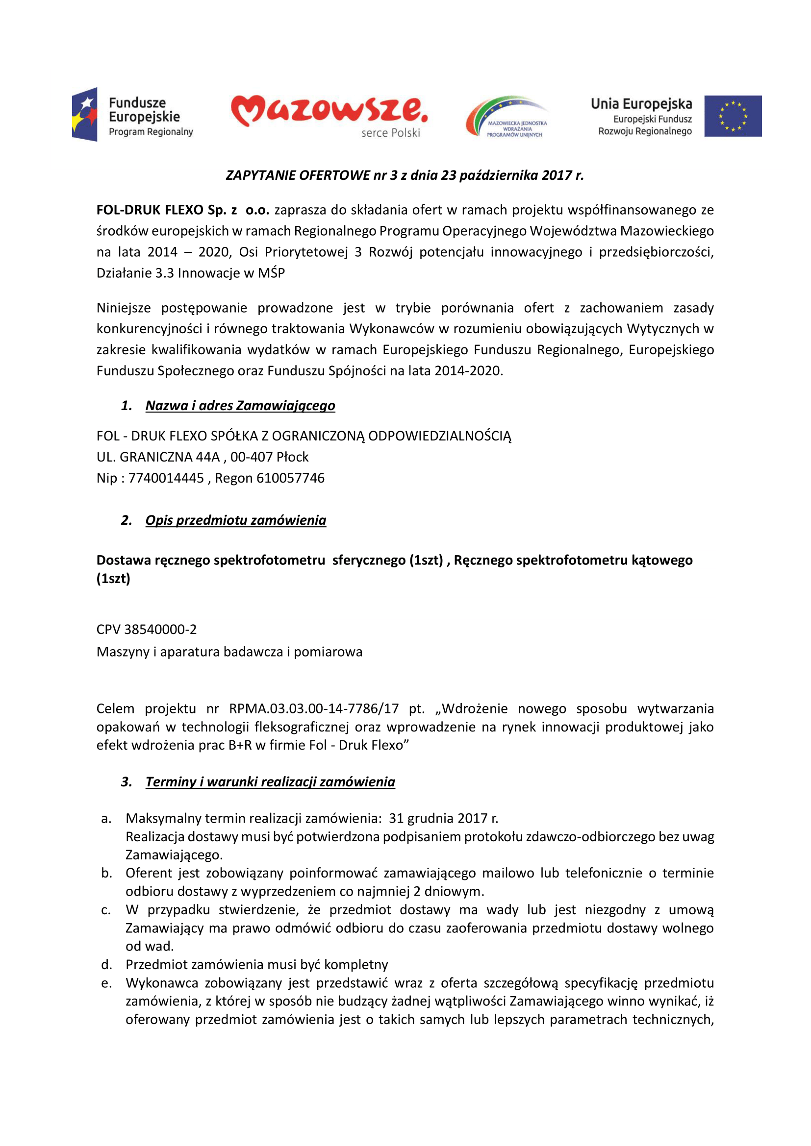 Zapytanie nr 3, strona 1
