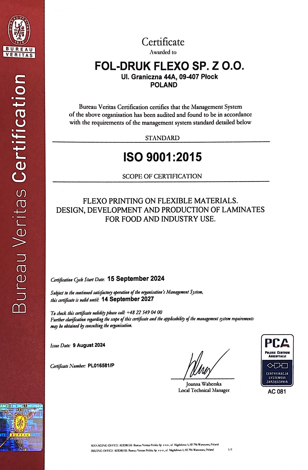 ISO 9001:2015